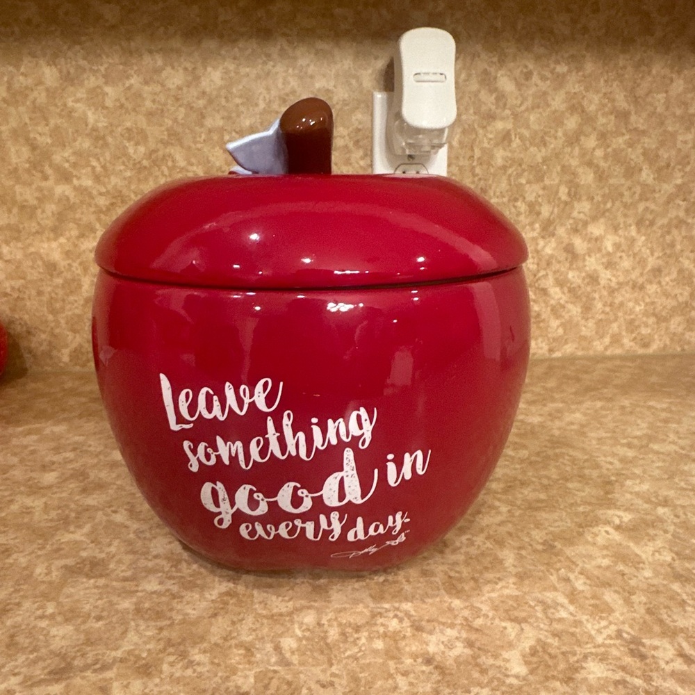 Inspirational Apple Jar with butterfly